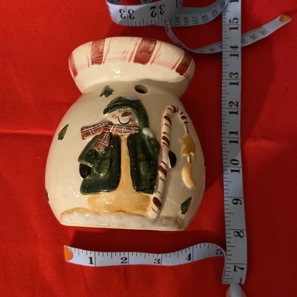 Snow-Cute!!!! Snowman Tea Light Wax Warmer - Picture 4 of 4